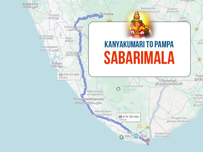 Kanyakumari to Sabarimala, which combines devotion, scenic beauty, and cultural richness